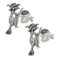 Silver Stud Earring - Witch