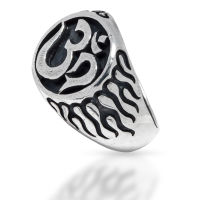 925 Sterling silver ring - sign of Om
