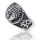 925 Sterling Silberring - Buddha mit Om Zeichen 64 (20,4...