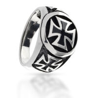 925 Sterling Silberring - Eisernes Kreuz 67 (21,3...