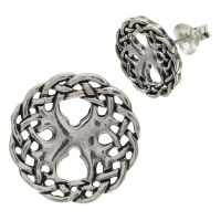 Silver ear studs Tree of Life