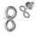 925 silver stud earrings - Infinity “fraenkel”