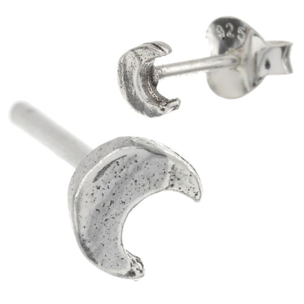 Silberohrschmuck - Mond