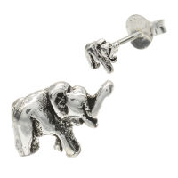 Silberohrstecker - Elefant