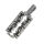 Stainless Steel Pendant – Razor Blade Motif with Broad Tribal Ornament