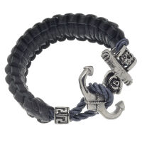 Lederarmband Anker mit Edelstahlverschluss