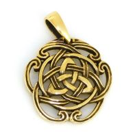 Bronzeanhänger Keltik Trinity Knoten