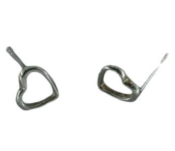 Silberohrringe - Ohrstecker Herzen