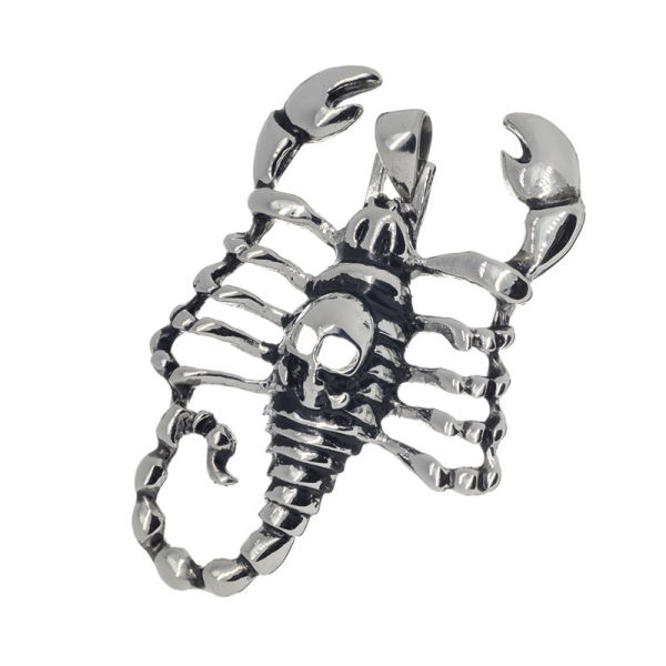 Stainless Steel Pendant - Scorpion / Skull