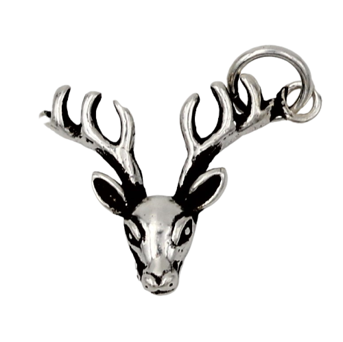 925 Sterling Silberanhänger - Hirschkopf "Aramis"