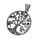 Stainless Steel Pendant - Tree of Life with Glitter Stones