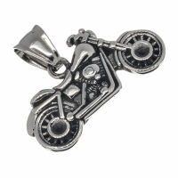 Stainless steel pendant - motorcycle