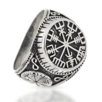 925 Sterling silver ring - Vegvisir 64 (20,4 Ø) 10,7 US