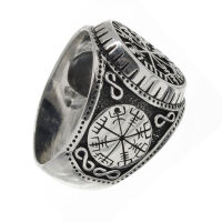925 Sterling silver ring - Vegvisir 64 (20,4 Ø) 10,7 US