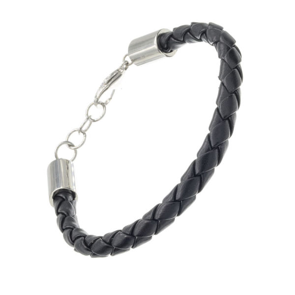 Lederarmband mit Edelstahlverschluss