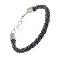 Lederarmband mit Edelstahlverschluss