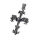 Gothic cross pendant with skull