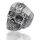 925 Sterling silver ring - "Viking" skull 56...