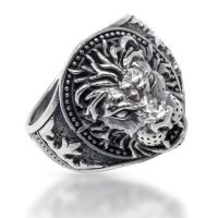 925 Sterling Silberring - Löwe