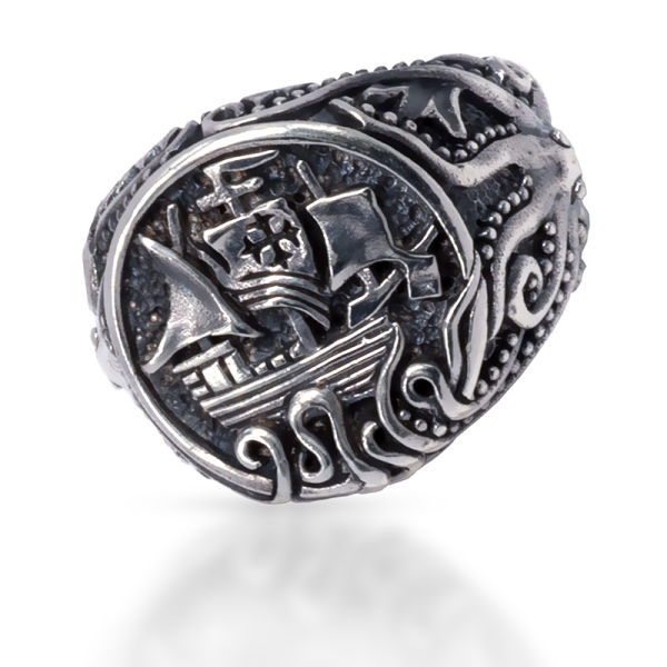 925 Sterling Silver Ring - Ship of the Oceans