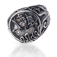 925 Sterling Silver Ring - Ship of the Ocean 54 (17,22...