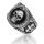 925 Sterling silver ring - skull with snake 60 (19,1...