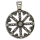 Edelstahlanhänger - Rad Dharma Chakra