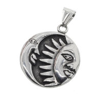 Stainless steel pendant - Sun & Moon