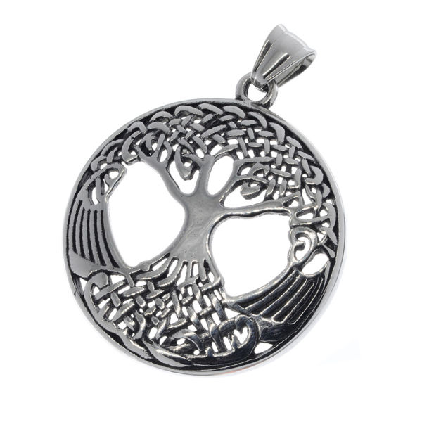Stainless steel pendant - Yggdrasil