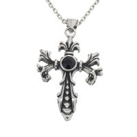 Edelstahlanhänger - Kreuz "Xomer" Fleur de...