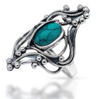 925 Sterling Silberring - "Luna" Onyx 56 (17,8 Ø) 7,6 US