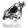 925 Sterling Silberring - "Luna" Perlmutt 54 (17,2 Ø) 6,8 US