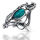 925 Sterling Silberring - "Luna" Perlmutt 56 (17,8 Ø) 7,6 US