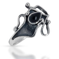 925 Sterling Silberring - "Felicity" Türkis 56 (17,8 Ø) 7,6 US