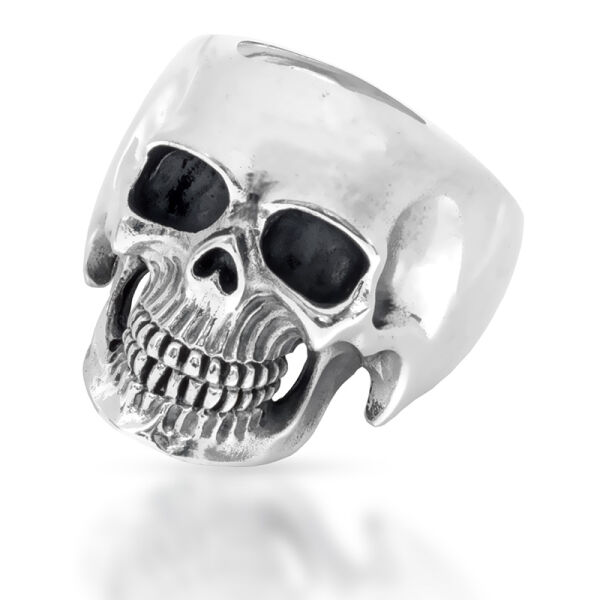 925 Sterling Silberring -Totenkopf "Skully" 62 (19,7 Ø) 9,9 US