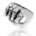 925 Sterling Silver Ring - Hell Fist with Skulls