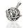 925 Sterling Silberanhänger - Silberkugel - Pentagramm "Ilsa"