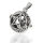 Lotte Opening Pentagram Sphere Pendant in 925 Sterling Silver