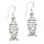 Silver earrings - Jesus Fish