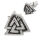 Ohrstecker aus 925er Silber – Valknut mit dunklen Konturen