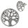 925 Sterling silver stud earrings - tree of life
