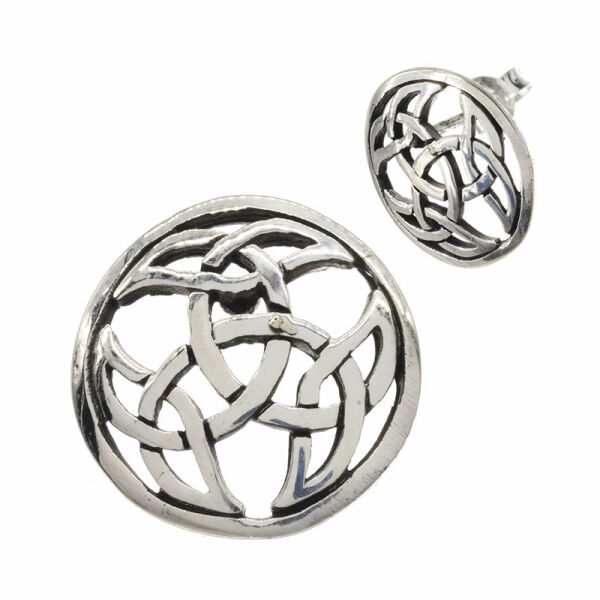 Celtic silver earring - Celtic knot