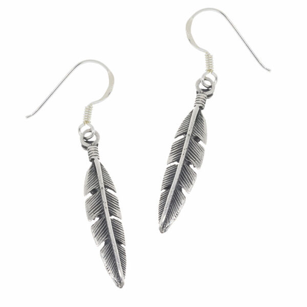 925er Sterling Silberohrschmuck - Feather