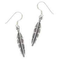 925er Sterling Silberohrschmuck - Feather
