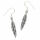 925er Sterling Silberohrschmuck - Feather