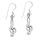 925 sterling silver earrings with clef motif