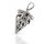 Öffenbarer Anhänger mit Triquetra-Ornamenten aus 925er Silber