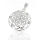 925 Sterling Silberanhänger - Lebensblume...