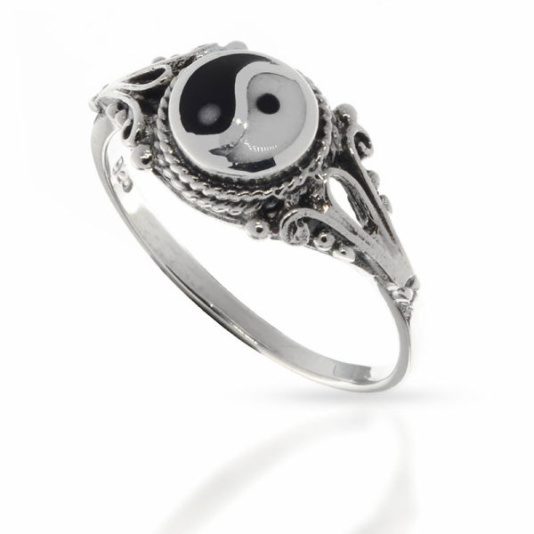 925 Sterling Silver Ring - Yin and Yang