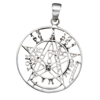 Tetragrammaton Amulet with Numbers and Symbols in 925 Sterling Silver
